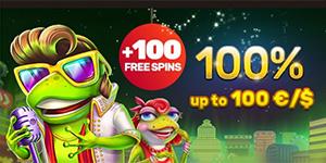 100 rodadas grátis ao se cadastrar