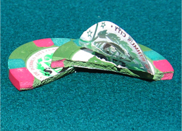 ficha de cassino na seção